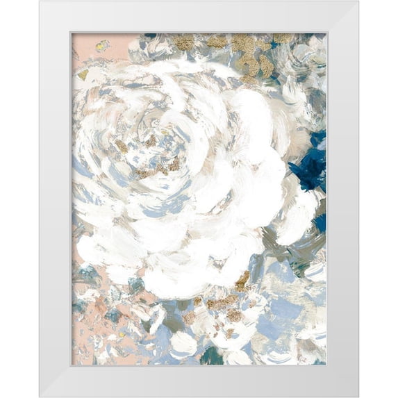 Loreth, Lanie 15x18 White Modern Wood Framed Museum Art Print Titled - Floral Peace Morning I