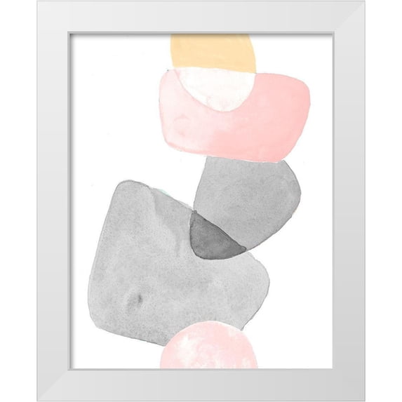 Loreth, Lanie 15x18 White Modern Wood Framed Museum Art Print Titled - Head Over Heels Pastels