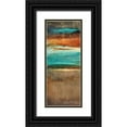 thumbnail image 1 of Loreth, Lanie 15x32 Black Ornate Wood Framed with Double Matting Museum Art Print Titled - Rustic Sea Panel II, 1 of 4