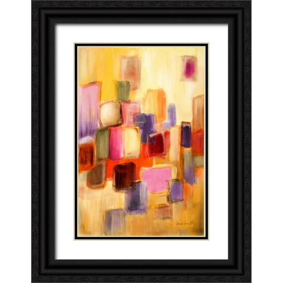 Loreth, Lanie 17x24 Black Ornate Wood Framed with Double Matting Museum Art Print Titled - Sonata I