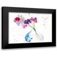 thumbnail image 1 of Loreth, Lanie 18x13 Black Modern Framed Museum Art Print Titled - Colorful Flowers in Clear Vase II, 1 of 5