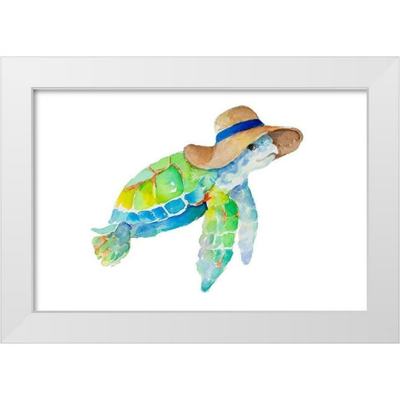 Loreth, Lanie 18x13 White Modern Wood Framed Museum Art Print Titled - Day At The Beach I