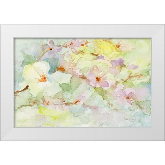 Loreth, Lanie 18x13 White Modern Wood Framed Museum Art Print Titled - French Garden
