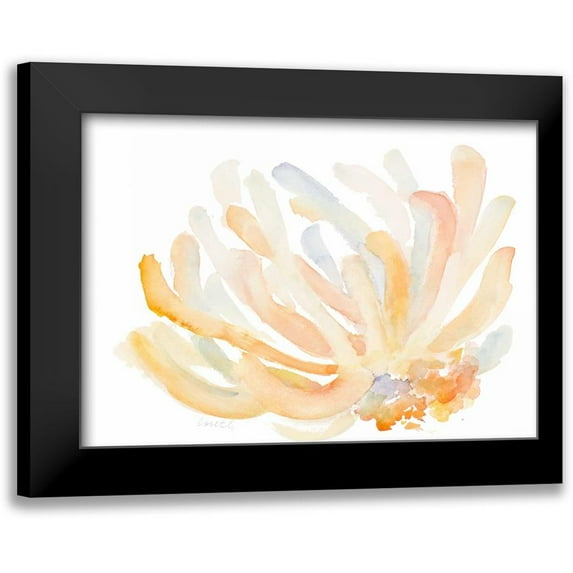 Loreth, Lanie 18x14 Black Modern Framed Museum Art Print Titled - Watercolor Coral