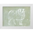 thumbnail image 1 of Loreth, Lanie 18x14 White Modern Wood Framed Museum Art Print Titled - Country Sheep, 1 of 4