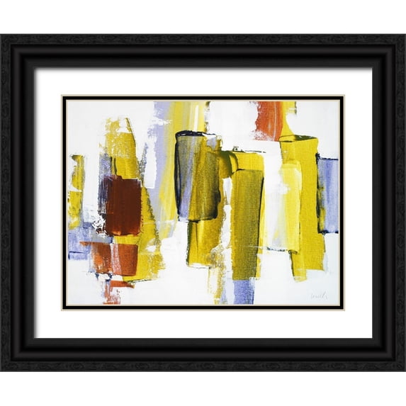 Loreth, Lanie 18x15 Black Ornate Wood Framed with Double Matting Museum Art Print Titled - Spring Drifts II
