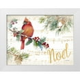 thumbnail image 1 of Loreth, Lanie 18x15 White Modern Wood Framed Museum Art Print Titled - Holiday Cardinal II, 1 of 4