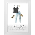 thumbnail image 1 of Loreth, Lanie 18x24 White Modern Wood Framed Museum Art Print Titled - You Are Beautiful Girl, 1 of 4