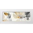 thumbnail image 1 of Loreth, Lanie 18x9 White Modern Wood Framed Museum Art Print Titled - Neutral Clematis Panel I, 1 of 4