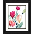 thumbnail image 1 of Loreth, Lanie 19x24 Black Ornate Wood Framed with Double Matting Museum Art Print Titled - Happy Tulips I, 1 of 4