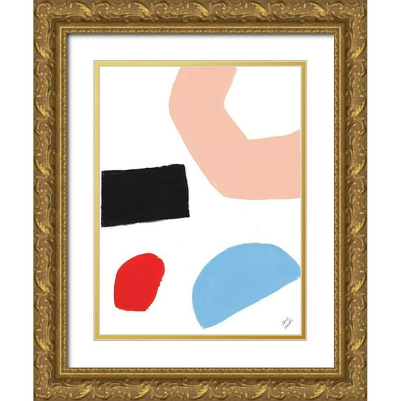 Loreth, Lanie 19x24 Gold Ornate Wood Framed with Double Matting Museum Art Print Titled - Bright Shape of Things II
