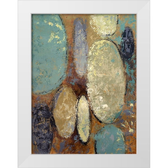Loreth, Lanie 19x24 White Modern Wood Framed Museum Art Print Titled - Spatial Spaces II