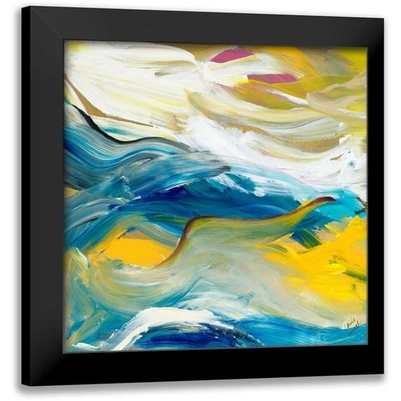 Loreth, Lanie 20x20 Black Modern Framed Museum Art Print Titled - Color of Cadence Square I