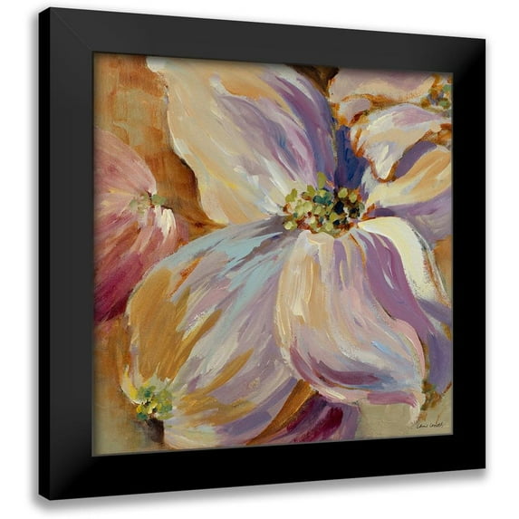 Loreth, Lanie 20x20 Black Modern Framed Museum Art Print Titled - Flower Song II