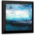 thumbnail image 1 of Loreth, Lanie 20x20 Black Modern Framed Museum Art Print Titled - Future Place Blue Square, 1 of 5