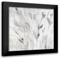 thumbnail image 1 of Loreth, Lanie 20x20 Black Modern Framed Museum Art Print Titled - Gray Misty Leaves Square I, 1 of 5