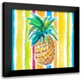 thumbnail image 1 of Loreth, Lanie 20x20 Black Modern Framed Museum Art Print Titled - Vibrant Pineapple I, 1 of 5