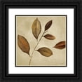 thumbnail image 1 of Loreth, Lanie 20x20 Black Ornate Wood Framed with Double Matting Museum Art Print Titled - Antiqued Leaves I, 1 of 4