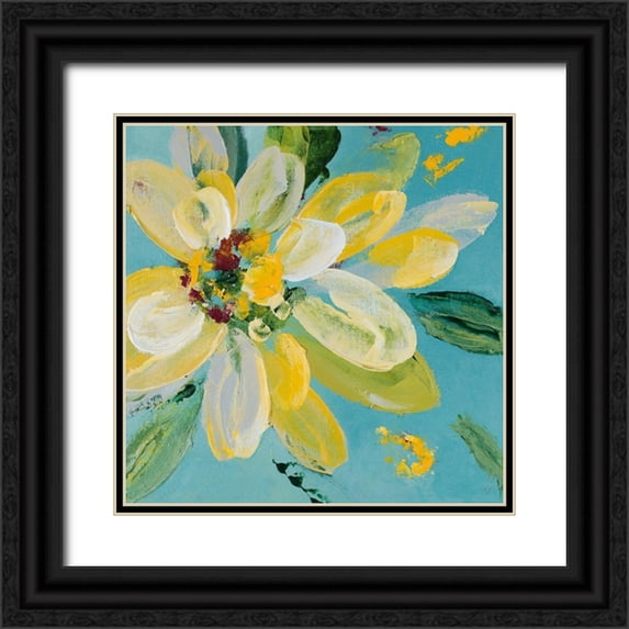 Loreth, Lanie 20x20 Black Ornate Wood Framed with Double Matting Museum Art Print Titled - Blooming Moment I