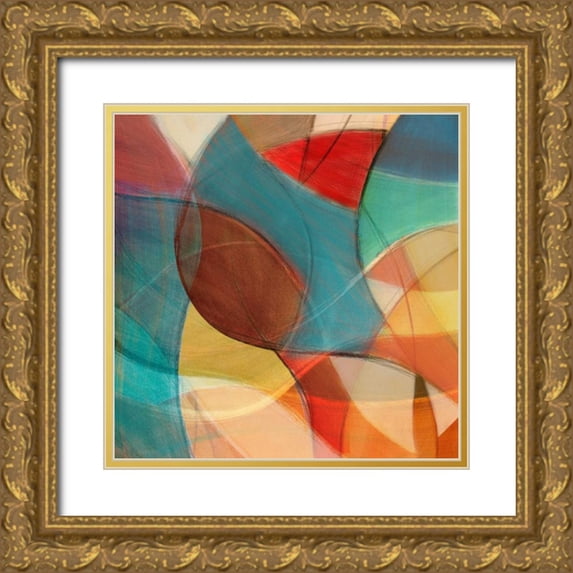 Loreth, Lanie 20x20 Gold Ornate Wood Framed with Double Matting Museum Art Print Titled - Aura II