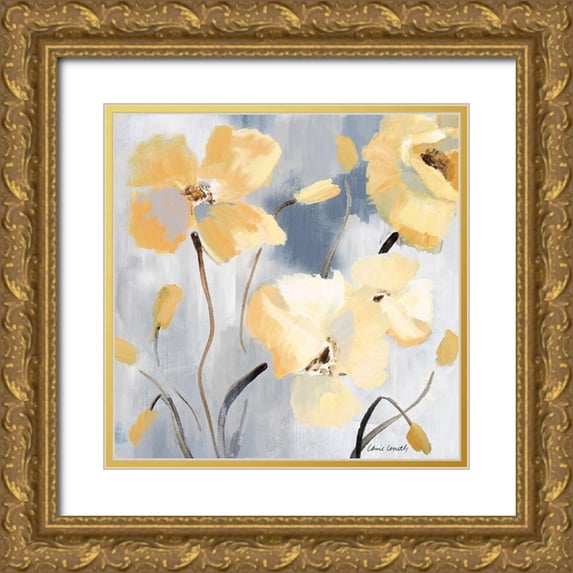 Loreth, Lanie 20x20 Gold Ornate Wood Framed with Double Matting Museum Art Print Titled - Blossom Beguile III