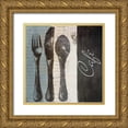 thumbnail image 1 of Loreth, Lanie 20x20 Gold Ornate Wood Framed with Double Matting Museum Art Print Titled - Cafe, 1 of 4