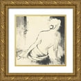 thumbnail image 1 of Loreth, Lanie 20x20 Gold Ornate Wood Framed with Double Matting Museum Art Print Titled - Figurative Woman I, 1 of 4