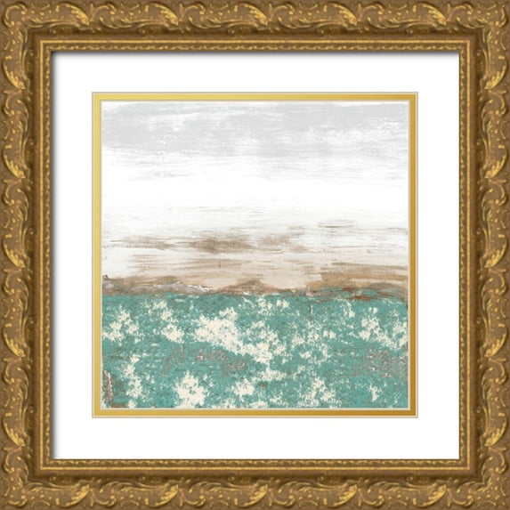 Loreth, Lanie 20x20 Gold Ornate Wood Framed with Double Matting Museum Art Print Titled - Modern Landscape Abstract