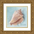 thumbnail image 1 of Loreth, Lanie 20x20 Gold Ornate Wood Framed with Double Matting Museum Art Print Titled - Ocean (blue), 1 of 4