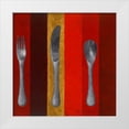 thumbnail image 1 of Loreth, Lanie 20x20 White Modern Wood Framed Museum Art Print Titled - Bon Appetit Stripes I, 1 of 4