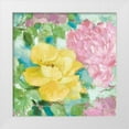 thumbnail image 1 of Loreth, Lanie 20x20 White Modern Wood Framed Museum Art Print Titled - Modern Yellow Peonies II, 1 of 4