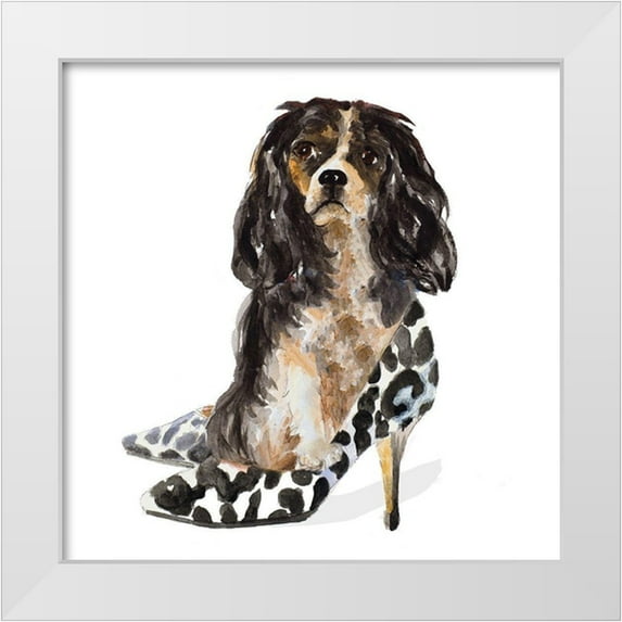 Loreth, Lanie 20x20 White Modern Wood Framed Museum Art Print Titled - Shoe Lovers