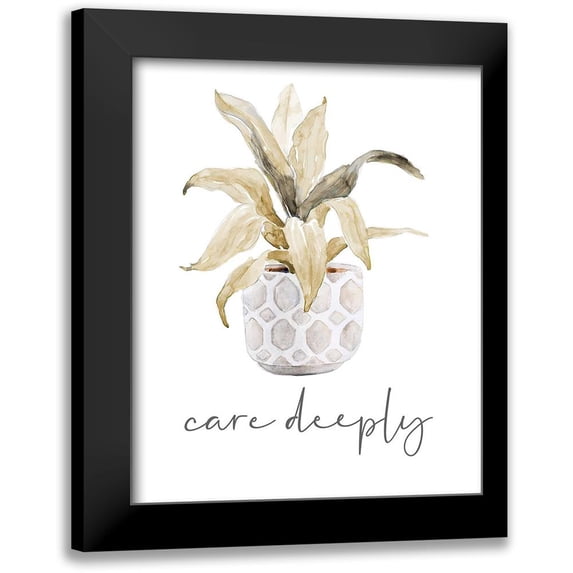 Loreth, Lanie 20x24 Black Modern Framed Museum Art Print Titled - Care Deeply