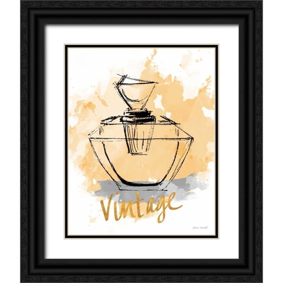 Loreth, Lanie 20x24 Black Ornate Wood Framed with Double Matting Museum Art Print Titled - Vintage Perfume