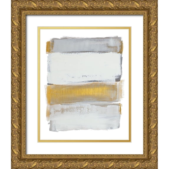 Loreth, Lanie 20x24 Gold Ornate Wood Framed with Double Matting Museum Art Print Titled - Shades of Golden Gray