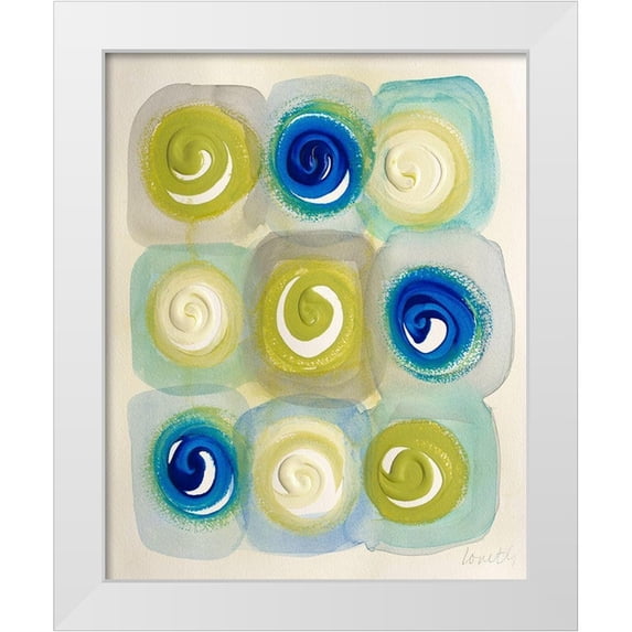 Loreth, Lanie 20x24 White Modern Wood Framed Museum Art Print Titled - Modern Joy