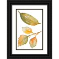 thumbnail image 1 of Loreth, Lanie 22x32 Black Ornate Wood Framed with Double Matting Museum Art Print Titled - Rustic Autumn Leaves IV, 1 of 4