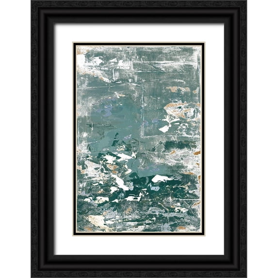 Loreth, Lanie 23x32 Black Ornate Wood Framed with Double Matting Museum Art Print Titled - Early Sycamores