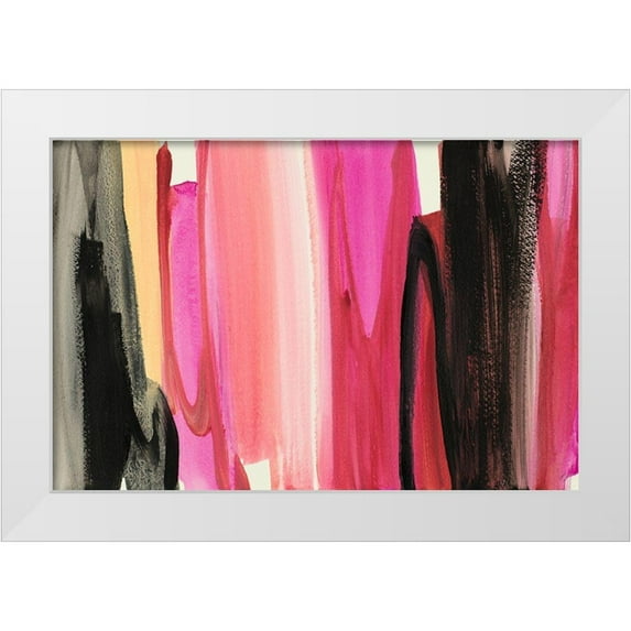 Loreth, Lanie 24x17 White Modern Wood Framed Museum Art Print Titled - Linear Rainbow I
