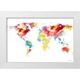 thumbnail image 1 of Loreth, Lanie 24x17 White Modern Wood Framed Museum Art Print Titled - Spring Map I, 1 of 4