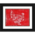 thumbnail image 1 of Loreth, Lanie 24x18 Black Ornate Wood Framed with Double Matting Museum Art Print Titled - Country Turkey, 1 of 4