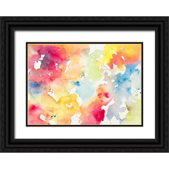 Loreth, Lanie 24x18 Black Ornate Wood Framed with Double Matting Museum Art Print Titled - Spring has Sprung III