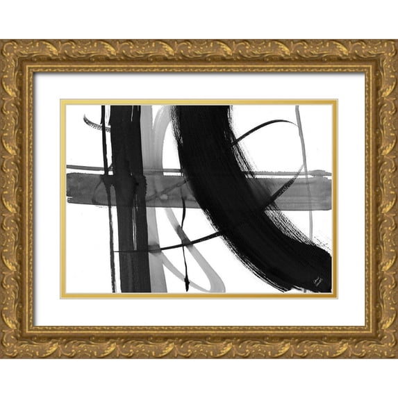 Loreth, Lanie 24x18 Gold Ornate Wood Framed with Double Matting Museum Art Print Titled - Urban Vibe II