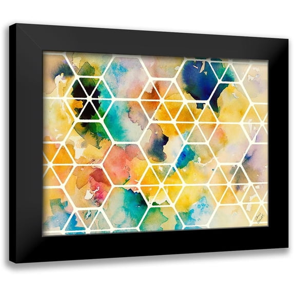 Loreth, Lanie 24x19 Black Modern Framed Museum Art Print Titled - Geo Canyon Dream