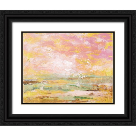 Loreth, Lanie 24x20 Black Ornate Wood Framed with Double Matting Museum Art Print Titled - Morning Mood