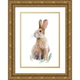 thumbnail image 1 of Loreth, Lanie 24x32 Gold Ornate Wood Framed with Double Matting Museum Art Print Titled - Sweet Bunny III, 1 of 4