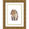 thumbnail image 1 of Loreth, Lanie 24x32 Gold Ornate Wood Framed with Double Matting Museum Art Print Titled - Sweet Bunny I, 1 of 4