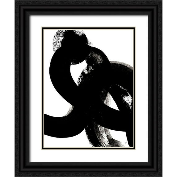 Loreth, Lanie 25x32 Black Ornate Wood Framed with Double Matting Museum Art Print Titled - Black and White Vision to Reality II