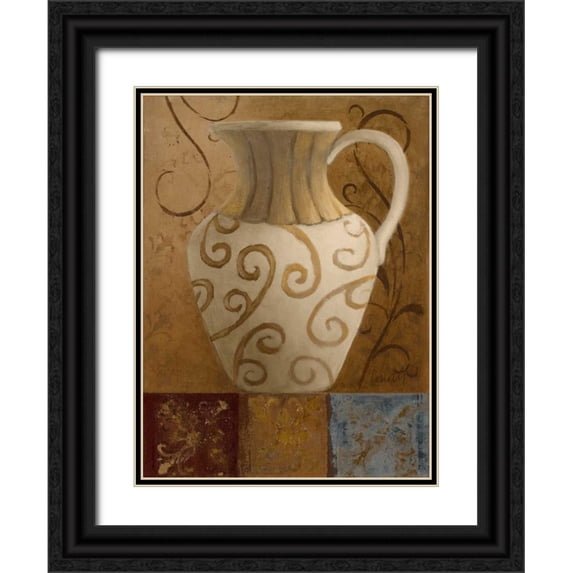 Loreth, Lanie 25x32 Black Ornate Wood Framed with Double Matting Museum Art Print Titled - Elegant Vessel II