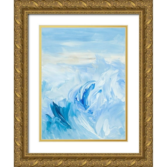 Loreth, Lanie 25x32 Gold Ornate Wood Framed with Double Matting Museum Art Print Titled - Oh, the Sea